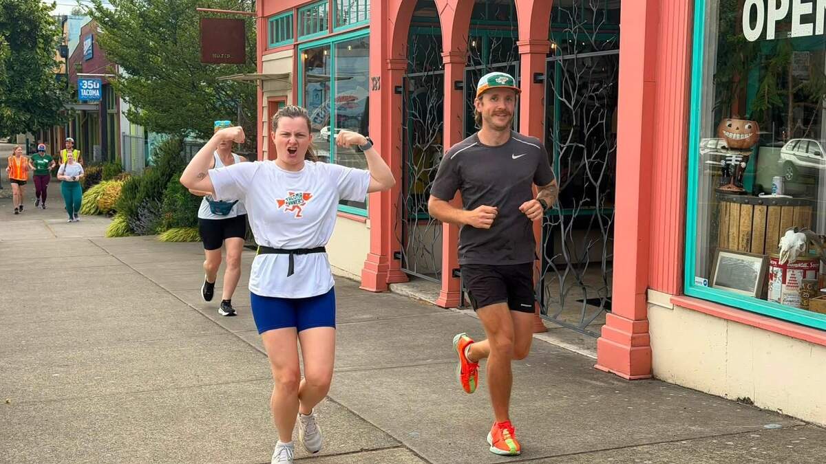 Vice President of the Tacoma Runners, Colton Haffey, in his element.